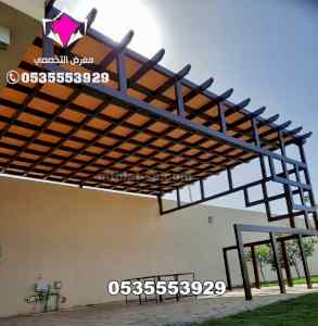 برجولات خشبية للاسطح جلسات حوش 0500559613